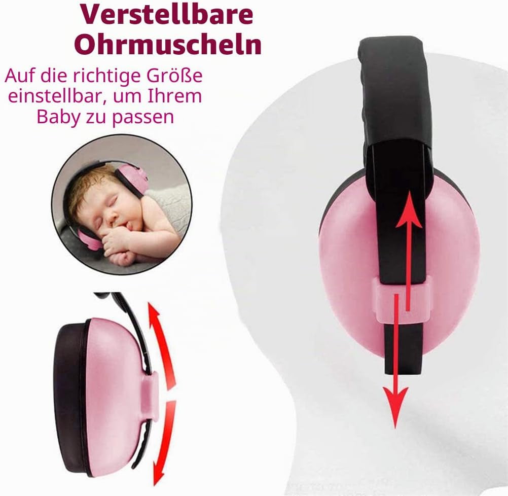 Baby Gehörschutz Kopfhörer Mit Geräuschunterdrückung Für Babys Für 3 Monate Bis 3 Jahre, Flugzeuge, Schlafen, Feuerwerk, Konzert