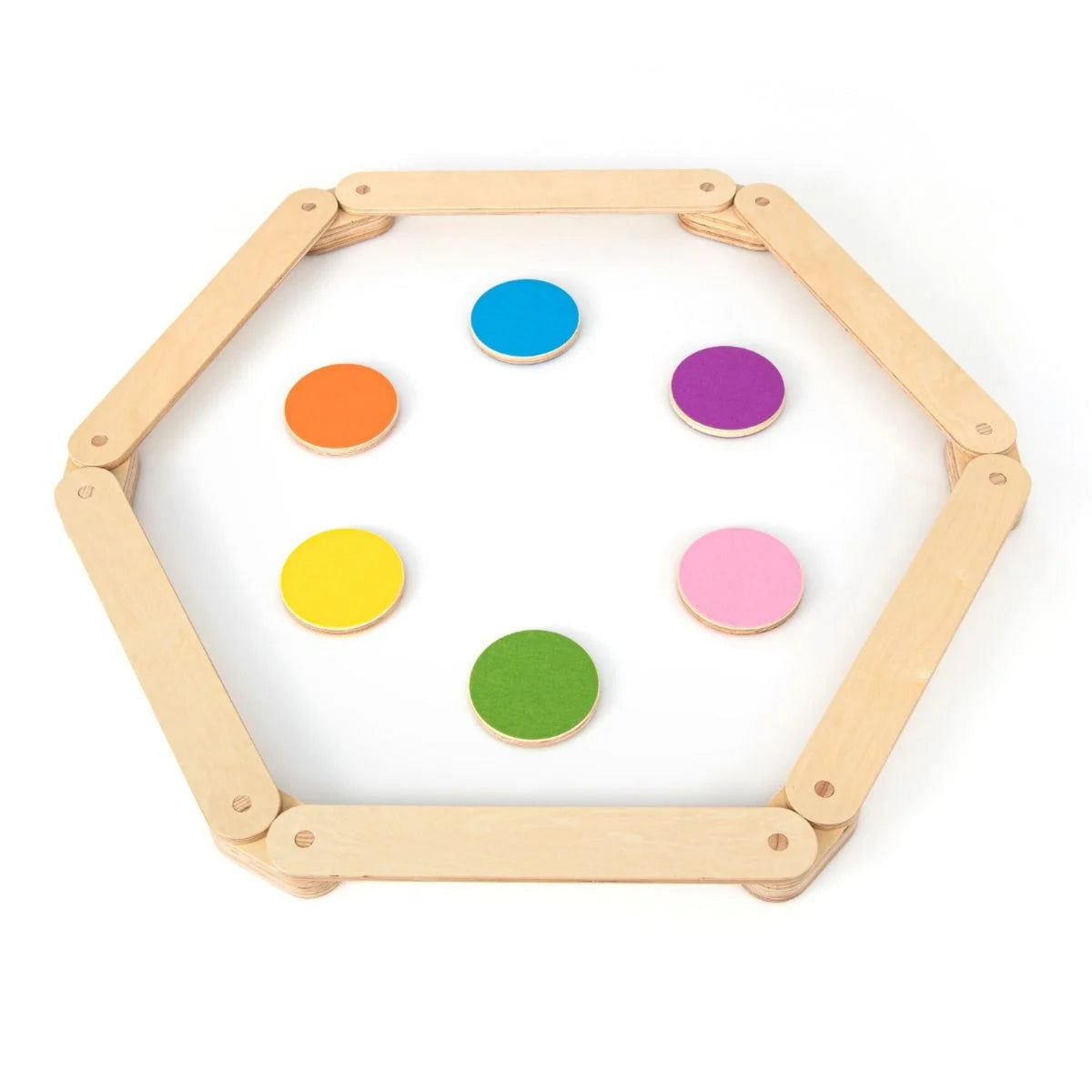 12 Tlg. Balancierbalken Mit 6 Balanciersteine Frei Kombinierbar Aus Holz Für Kinder