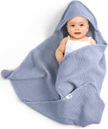Lulumoon Kapuzenhandtuch Baby Musselin Baumwolle: 76X76Cm Für 0-18 Monate | Oeko-Tex-Zertifiziert - Baby Handtuch Kapuze Weich Und Saugfähig Hält Babys Nach Dem Baden Warm