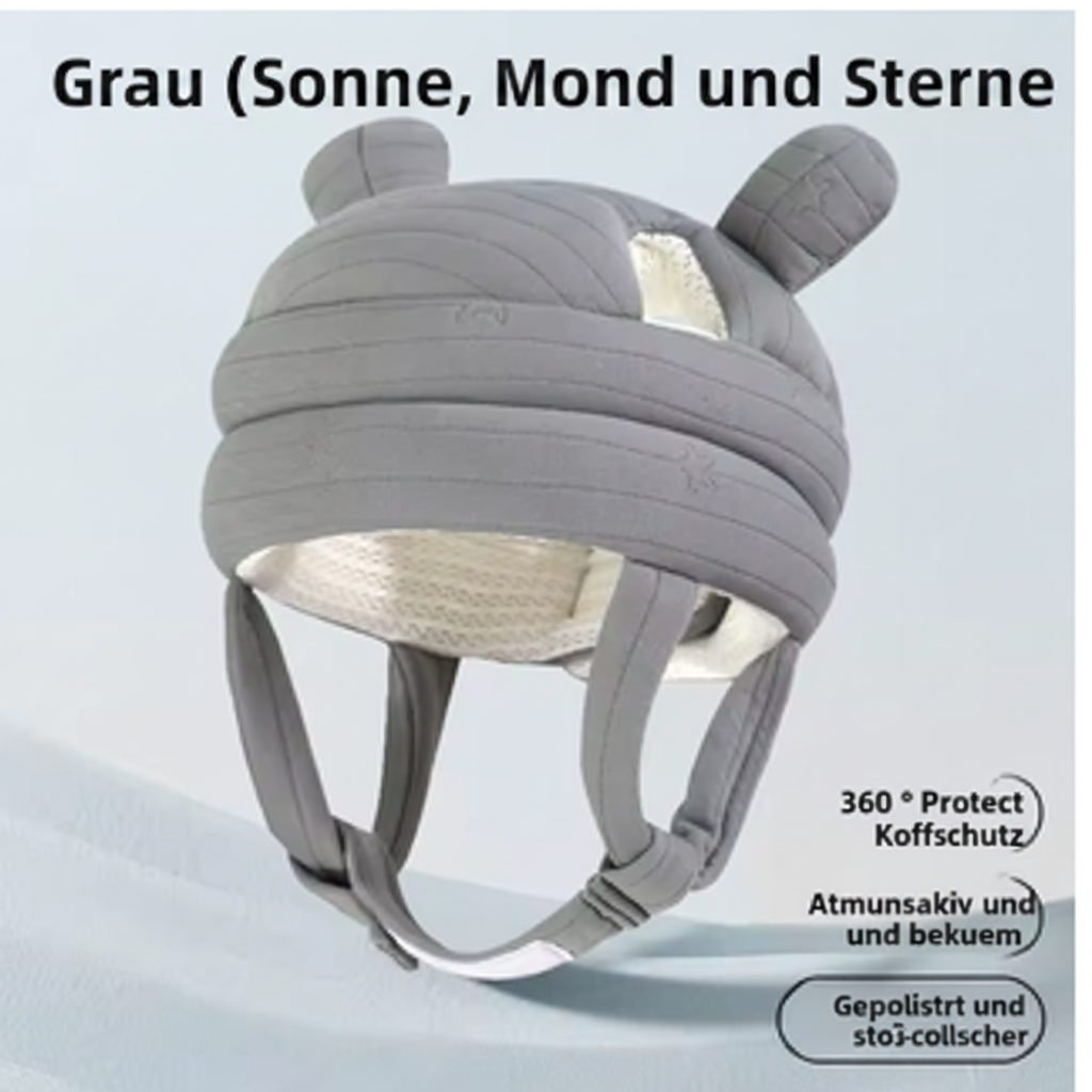 Kopfschutzhelm für die ersten Gehversuche