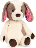 B. Toys Happyhues Cupcake Pup, Waschmaschinenfester Plüschhund | Kuschelweicher Plüschwelpe Mit Cremefarbenem Fell, Kirsch-Pinken Ohren Mit Konfetti-Print Und Schokoladenpfoten, 0+ Monate