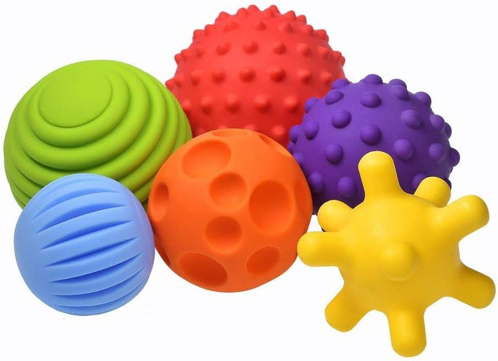 FANCY Baby Sensorik Balls - Babyspielzeug Ab 0 3 6 8 Monate, Greifball Für Babys, Multi Texturierte Motorikspielzeug, Massagebälle, Mehrere Größen Spielzeug, Baby Ball (Taktiliki) (L)
