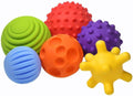 FANCY Baby Sensorik Balls - Babyspielzeug Ab 0 3 6 8 Monate, Greifball Für Babys, Multi Texturierte Motorikspielzeug, Massagebälle, Mehrere Größen Spielzeug, Baby Ball (Taktiliki) (L)