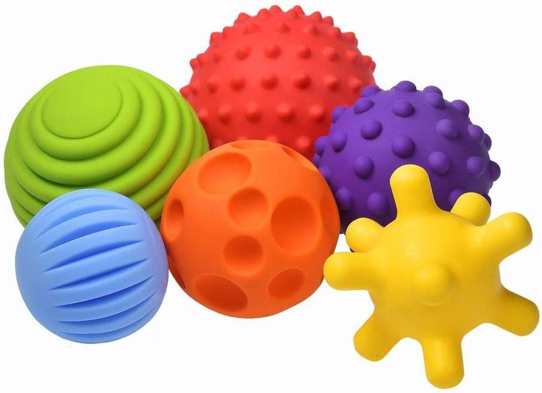 FANCY Baby Sensorik Balls - Babyspielzeug Ab 0 3 6 8 Monate, Greifball Für Babys, Multi Texturierte Motorikspielzeug, Massagebälle, Mehrere Größen Spielzeug, Baby Ball (Taktiliki) (L)
