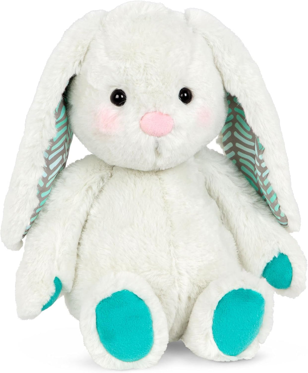 B. Toys Happyhues Peppy-Mint Bunny, Plüschhase, Waschmaschinenfest | Weiches Stofftier-Kaninchen Mit Eis-Mintfarbenem Fell, Chevronartigen Ohren Und Jadefarbenen Pfoten, 0+ Monate