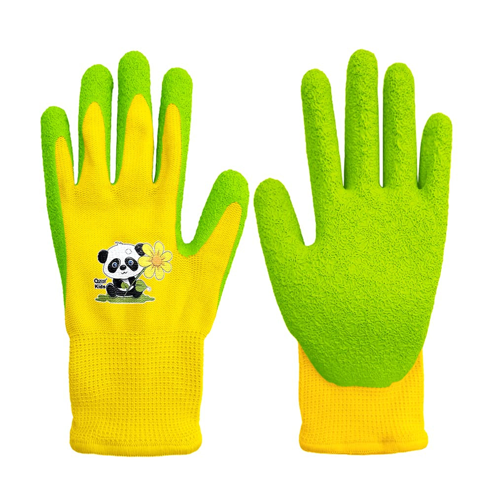 Kinder-Arbeitshandschuhe, 3–6 Jahre, Für Kleinkinder, Kindergarten, Rutschfest, Schützen, Naturkautschuk-Handfläche, Beschichtet, DIY (3–6 Jahre)