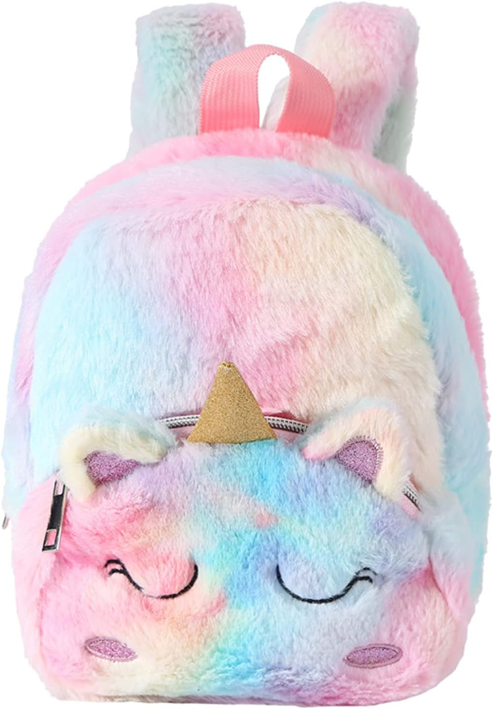 Einhorn Mini Plüsch Rucksack Für Kinder, Kindergarten Büchertasche Netter Weicher Schule Taschen Doppel Schultertasche Einhörner Geschenke Für Mädchen(8 in 2-7Jährige
