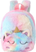Einhorn Mini Plüsch Rucksack Für Kinder, Kindergarten Büchertasche Netter Weicher Schule Taschen Doppel Schultertasche Einhörner Geschenke Für Mädchen(8 in 2-7Jährige