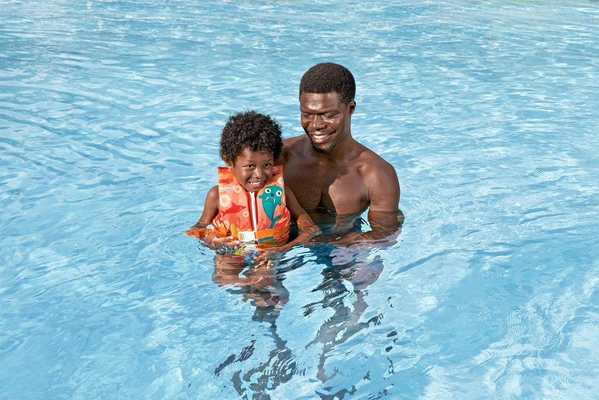 Bestway Puddle Jumper Schwimmweste Walross Mit Textilbezug, 3-6 Jahre