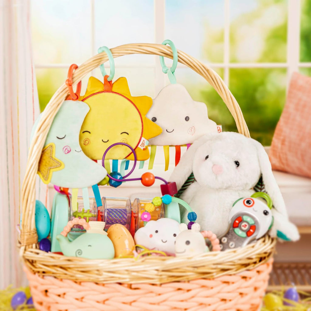 B. Toys Happyhues Peppy-Mint Bunny, Plüschhase, Waschmaschinenfest | Weiches Stofftier-Kaninchen Mit Eis-Mintfarbenem Fell, Chevronartigen Ohren Und Jadefarbenen Pfoten, 0+ Monate