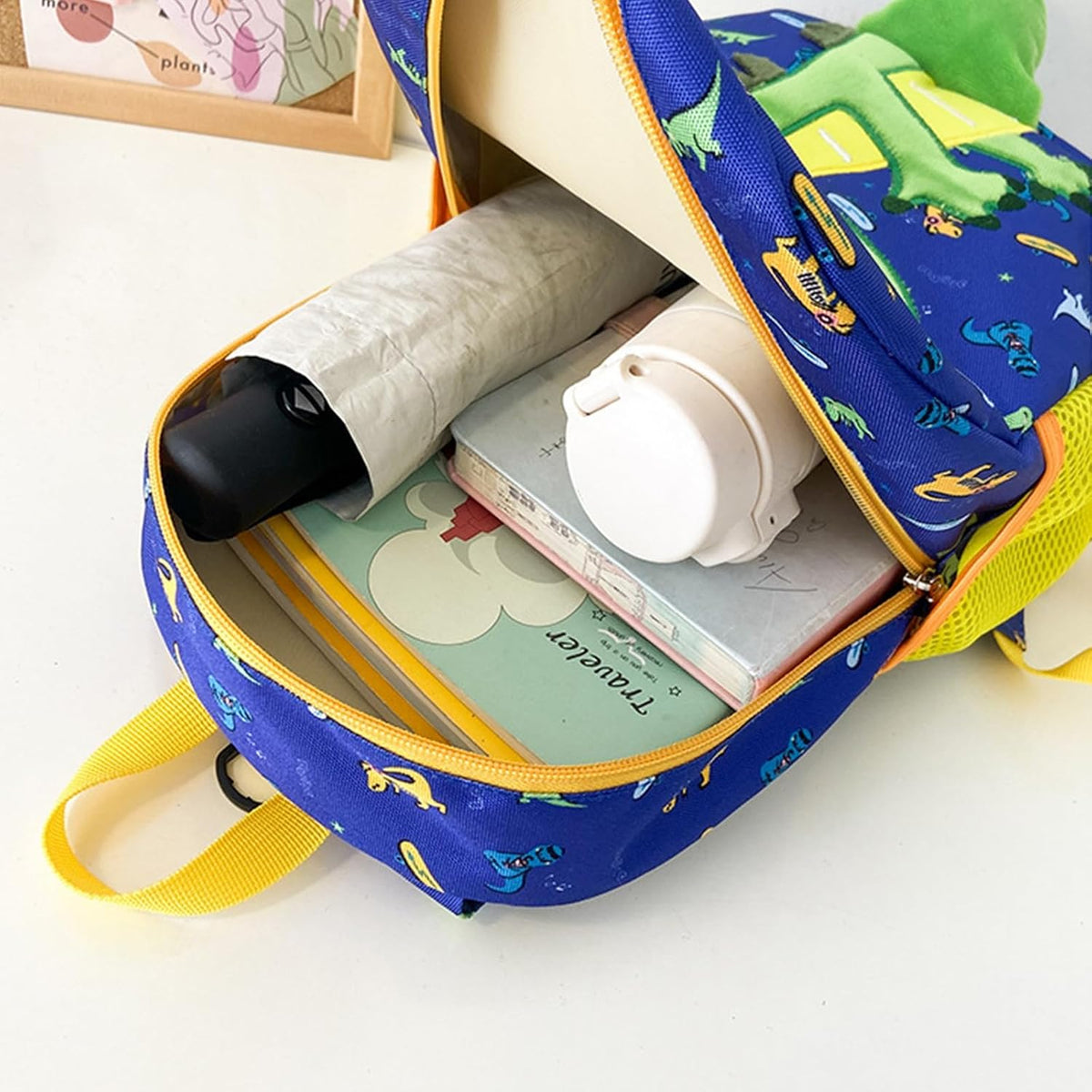 Dino Rucksack Für Kindergarten, Jungen 2-3 Jahre, Mit Brustgurt, Kindergartenrucksack (Blue)