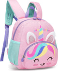 Kinderrucksack Mädchen Kleiner Rucksack Kinder Mit Brustgurt, Rosa | Leicht Wasserdicht Vorschule Kleinkind, Schulrucksack Einhorn, Tagesrucksack, Kindergarten Schultasche Für 1-5 Jahre