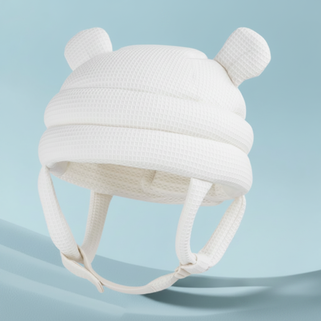 Kopfschutzhelm für die ersten Gehversuche