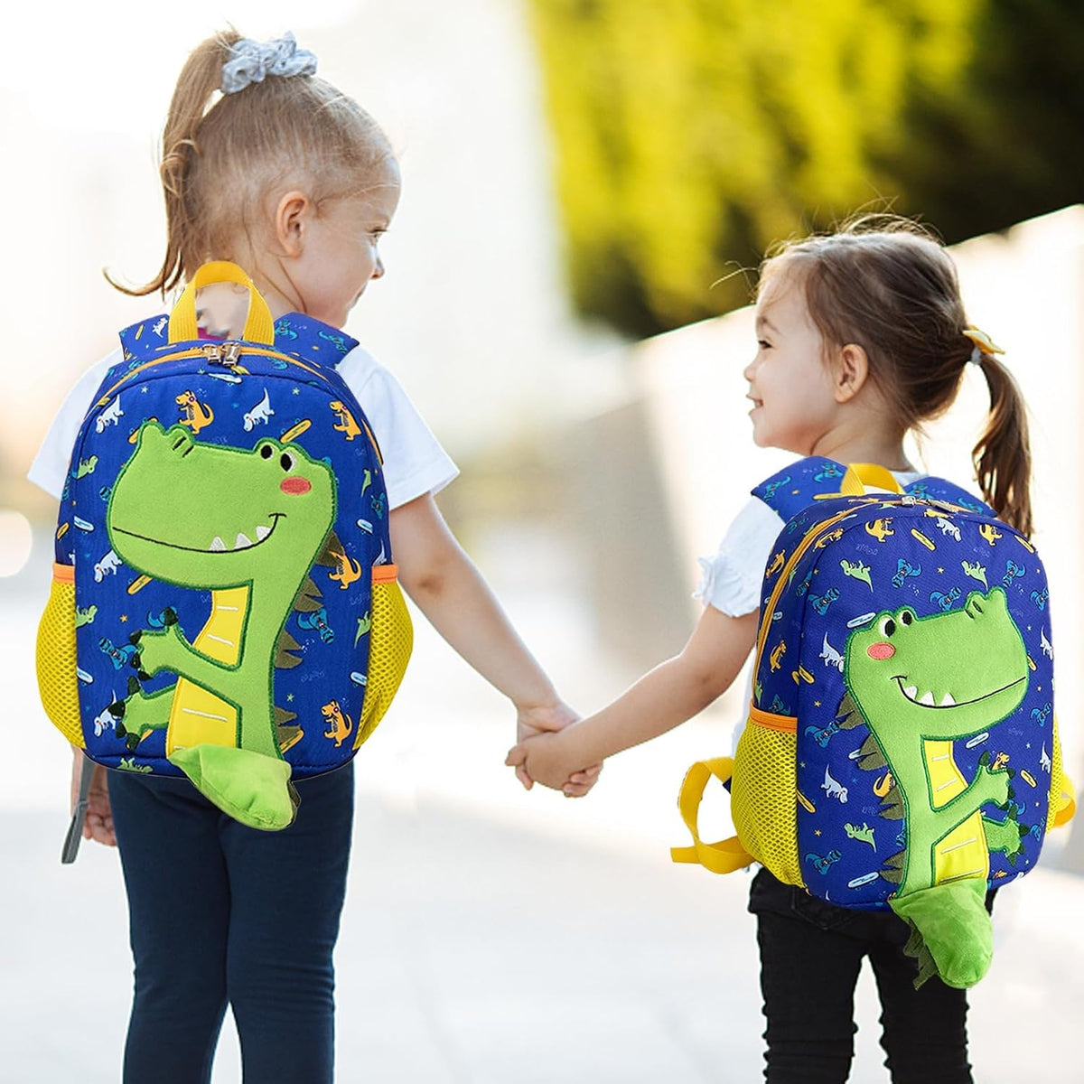 Dino Rucksack Für Kindergarten, Jungen 2-3 Jahre, Mit Brustgurt, Kindergartenrucksack (Blue)