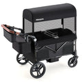 HARPPA Baby Stroller Wagon, Lightweight Folding Adjustable 2-Seat/4-Seat Travel Stroller, Canopy, Push-Pull Handle, EVA Foam All-Terrain Wheel, Large Storage, Outdoor/Camping Use, Lightweight Travel Stroller, Adjustable Stroller