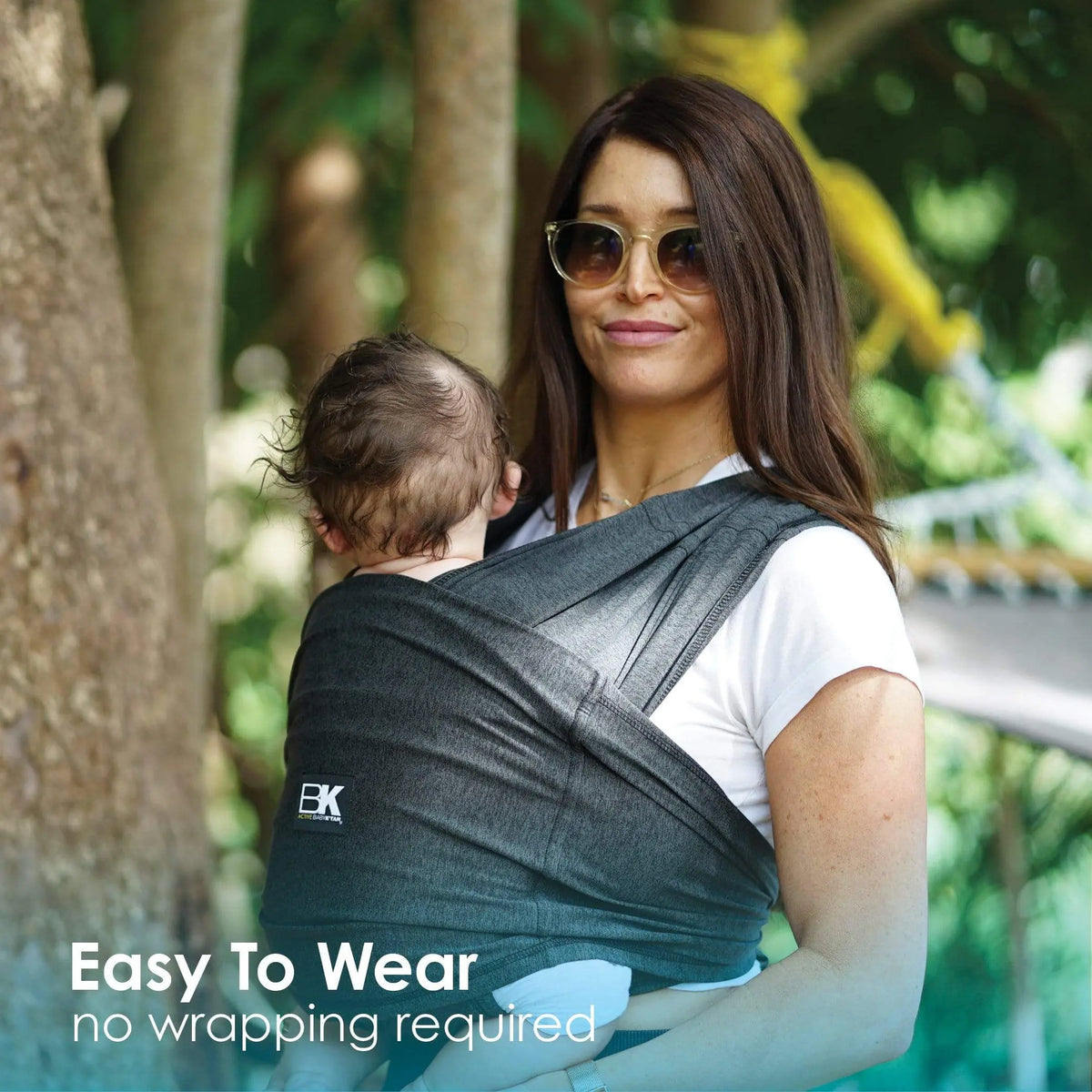 Baby K'Tan Active Yoga Baby Carrier | Heather Black