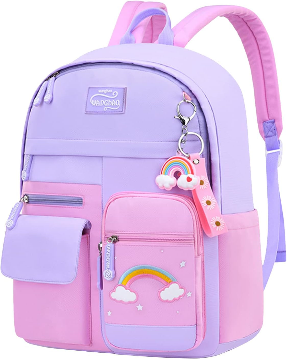 Amythe Kinderrucksack Mädchen,Rucksack Kindergarten,Schulranzen Mädchen 1-3. Klasse, Leichte Und Wasserdichte Nylon Schultasche Für Kinder, 30 X 12 X 41 Cm | Leichte Und Wasserdichte Nylon-Schultasche Für Kinder, Rucksack Für Den Kindergarten, 30 X 12 X 41 Cm