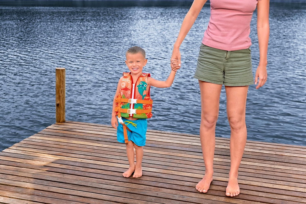 Bestway Puddle Jumper Schwimmweste Walross Mit Textilbezug, 3-6 Jahre