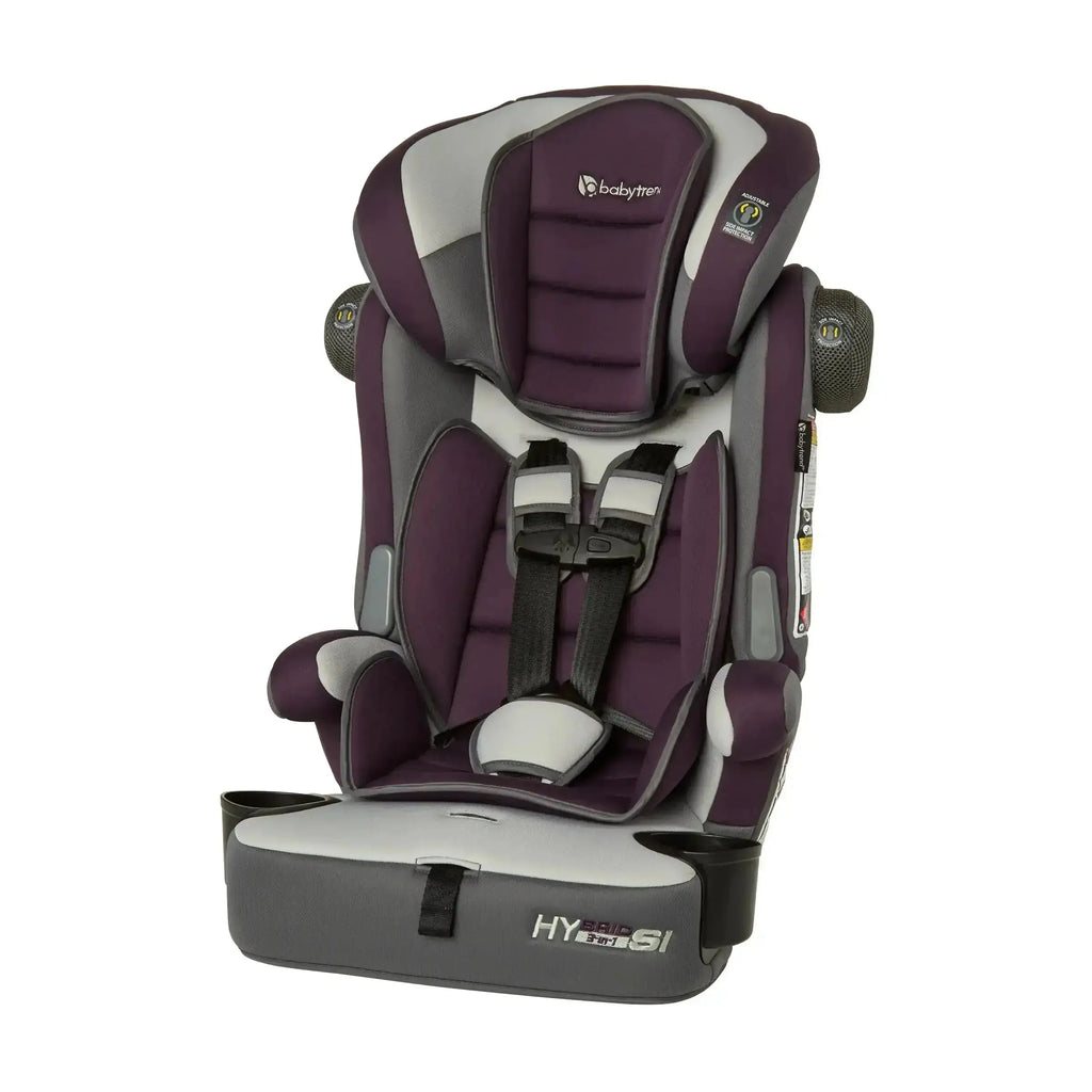 Baby Trend Hybrid SI 3-In-1 Booster Car Seat with Side Impact Protection & Reversible Inserts Forward Facing Cup Holders