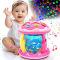 Baby Spielzeug Ab 1 Jahr Mädchen Babyspielzeug Ab 6 12 18 Monate | Drehender Projektor Mit Musik/Licht, Interaktives Baby Geschenk Kinderspielzeug Ab 1 2 Jahr Rühes Lernen Für Kleinkind Junge