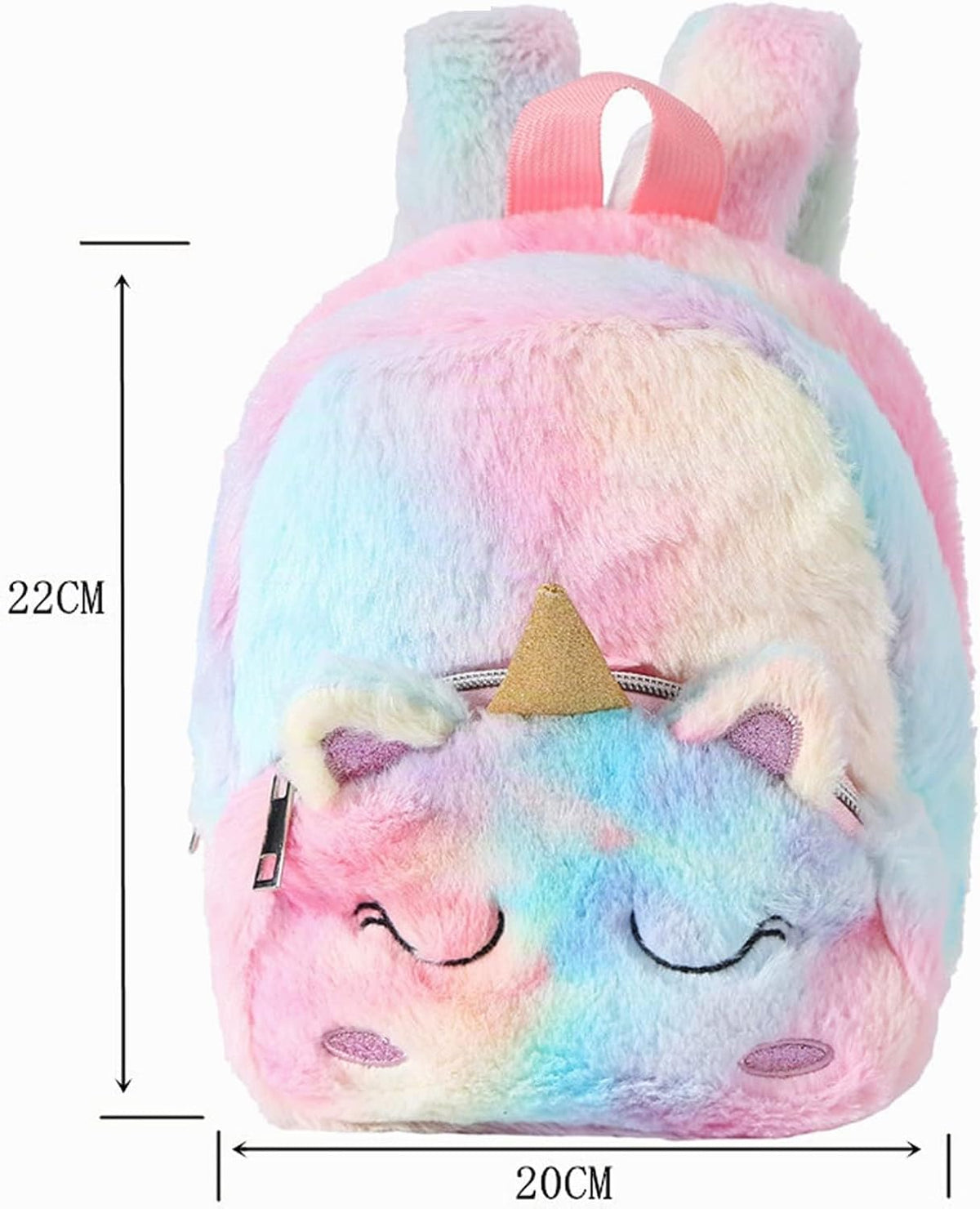 Einhorn Mini Plüsch Rucksack Für Kinder, Kindergarten Büchertasche Netter Weicher Schule Taschen Doppel Schultertasche Einhörner Geschenke Für Mädchen(8 in 2-7Jährige
