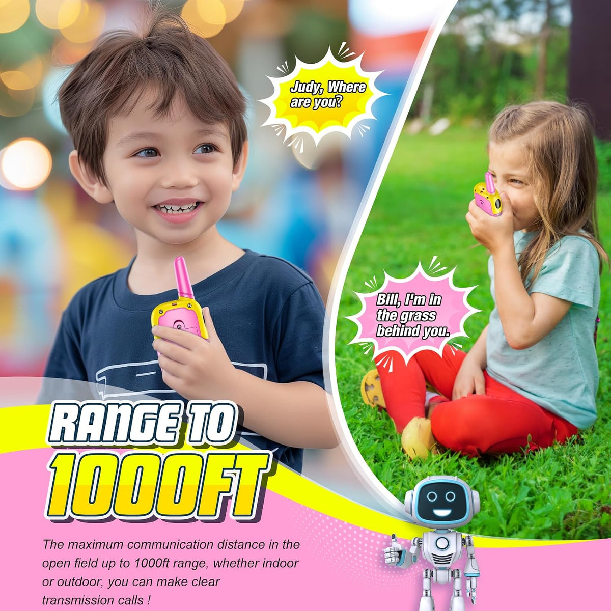 Geschenk Mädchen 3 4 5 6 7 8 9 10 Jahre, Spielzeug Mädchen 3-10 Jahre Walkie Talkie Kinder Mädchen 3-10 Jahre Geschenkideen 3-10 Jahre Mädchen Geschenk Woki Toki