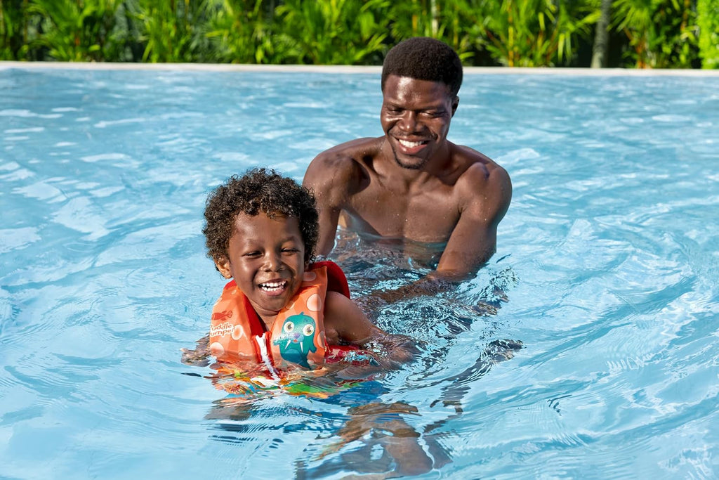 Bestway Puddle Jumper Schwimmweste Walross Mit Textilbezug, 3-6 Jahre