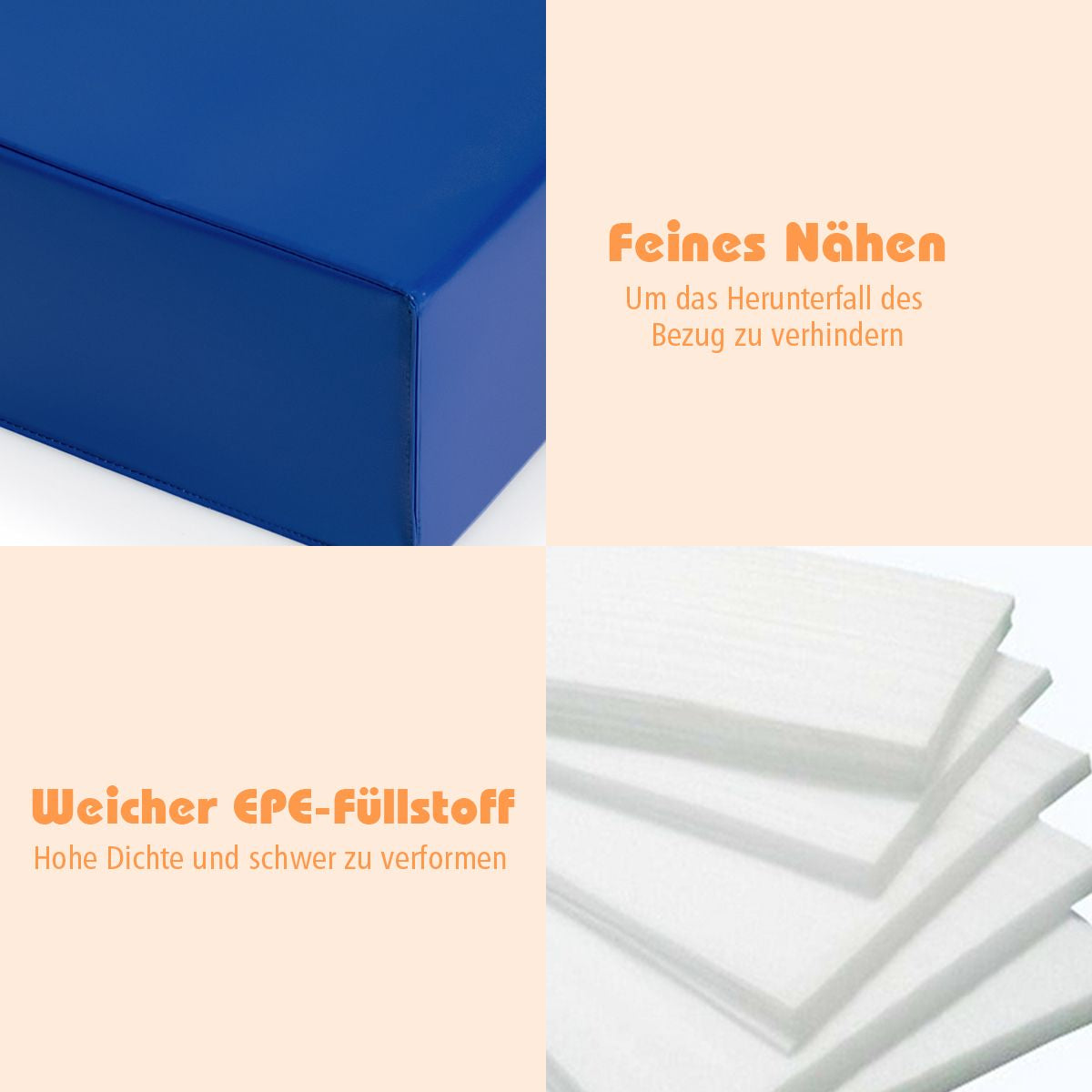 6 STK. Schaumstoffbausteine Riesenbausteine Zum Toben Und Klettern Softbausteine Aus Schaumstoff