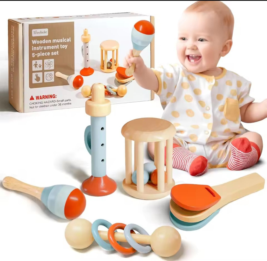 Genau diese Gruppe (Montessori-Musikinstrumente aus Holz – Montessori Wooden Musical Instruments) gilt als eine der besten und sichersten Arten von Klangspielzeugen für Kinder überhaupt