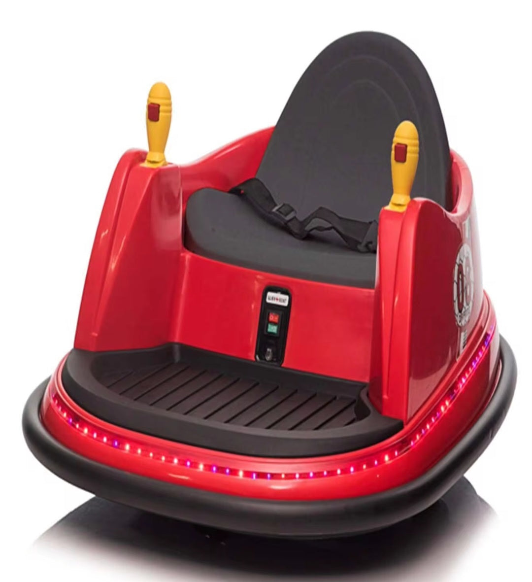 Kids 360° Spin Electric Bumper Car – Red