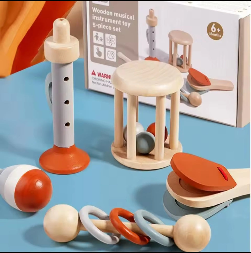 Genau diese Gruppe (Montessori-Musikinstrumente aus Holz – Montessori Wooden Musical Instruments) gilt als eine der besten und sichersten Arten von Klangspielzeugen für Kinder überhaupt