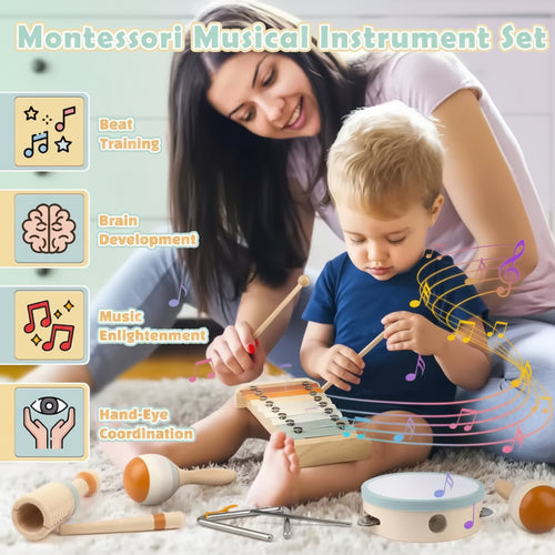 Genau diese Gruppe (Montessori-Musikinstrumente aus Holz – Montessori Wooden Musical Instruments) gilt als eine der besten und sichersten Arten von Klangspielzeugen für Kinder überhaupt