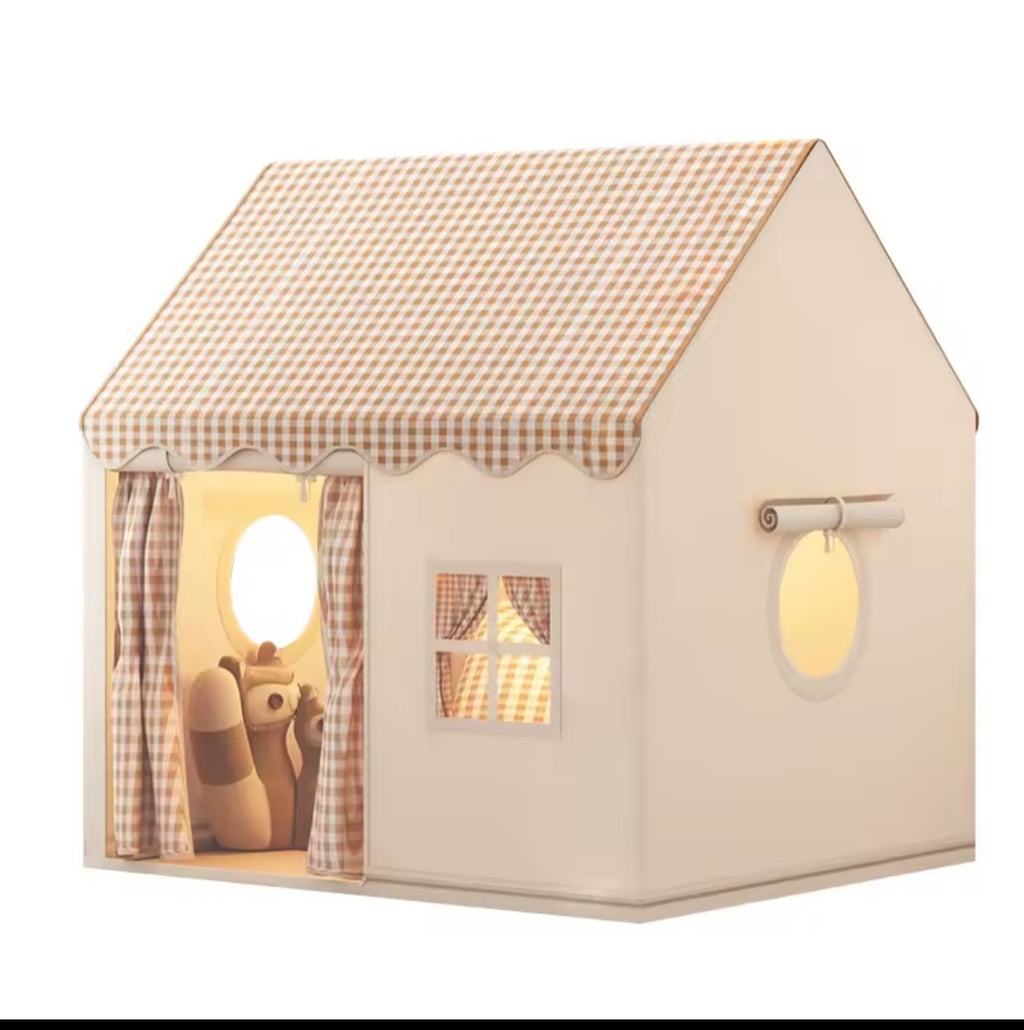Kinderzelt, Spielhaus für drinnen und draußen, Spielzelthaus, Prinzessinnen-Spielzeughaus für Babys und Mädchen im Alter von 3-13 Jahren